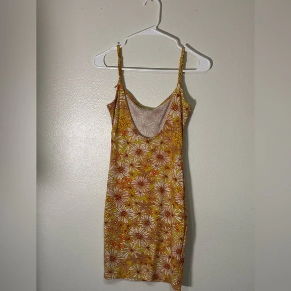 Heart Hips Yellow and Orange Floral Slip Dress - Picture 2 of 5